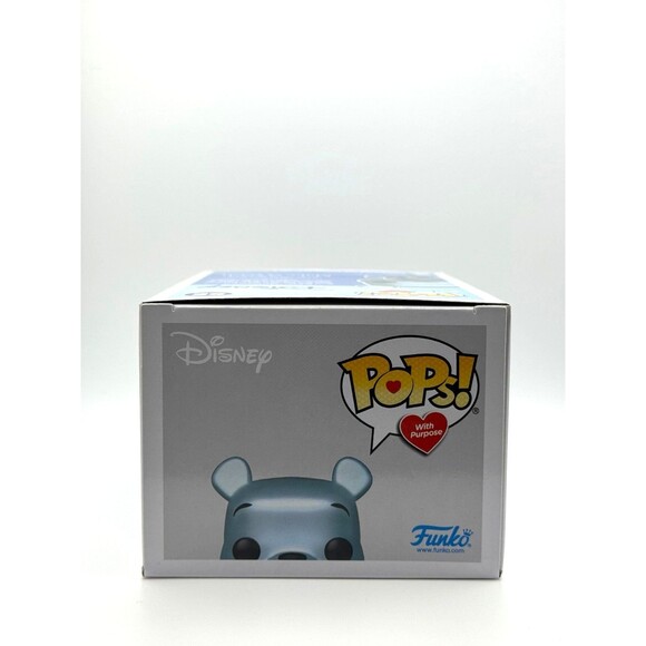 Funko POP Disney Winnie the Pooh SE Blue Metallic Make A Wish HT Exclusive - Picture 5 of 5